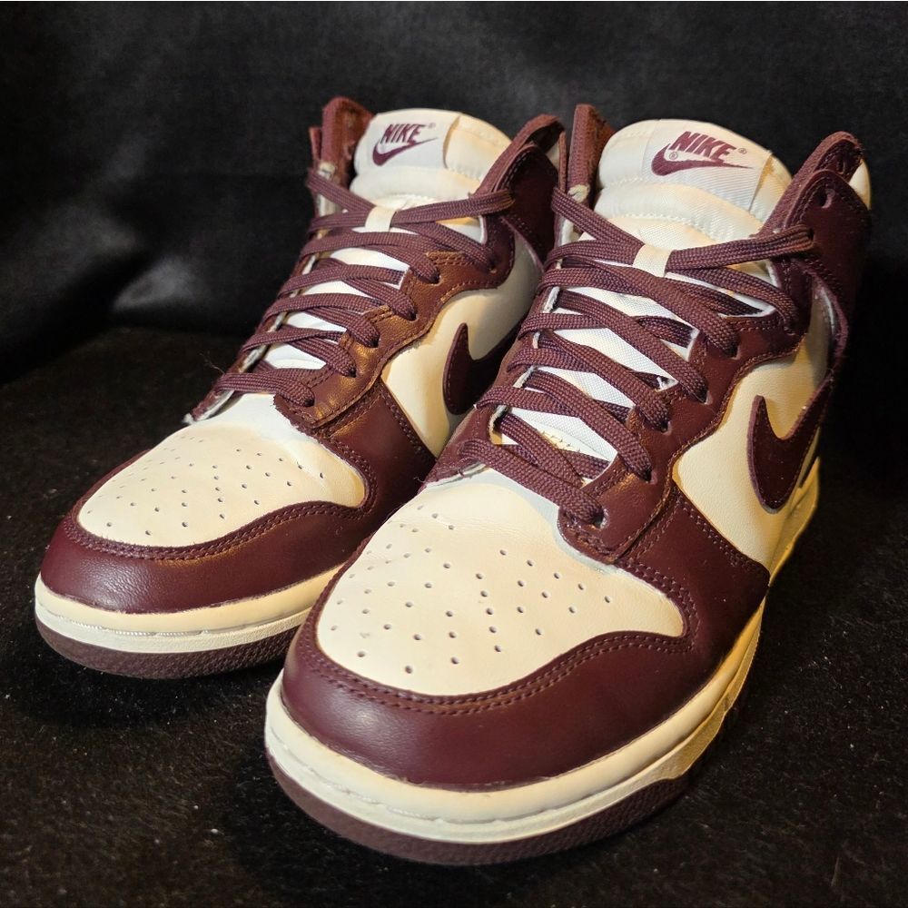 Nike Dunk High Maroon Womens Size 7 - Picture 4 of 8